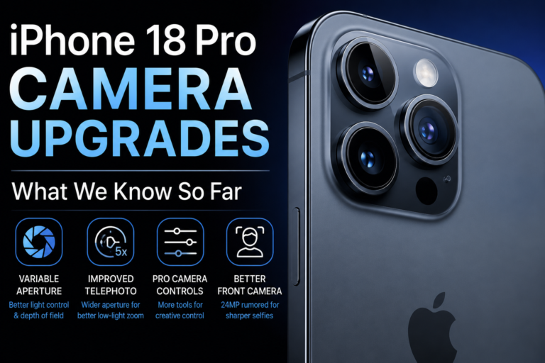 iPhone 18 Pro camera upgrades