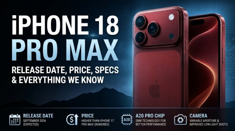 iPhone 18 Pro Max release date, price, specs, camera and battery life