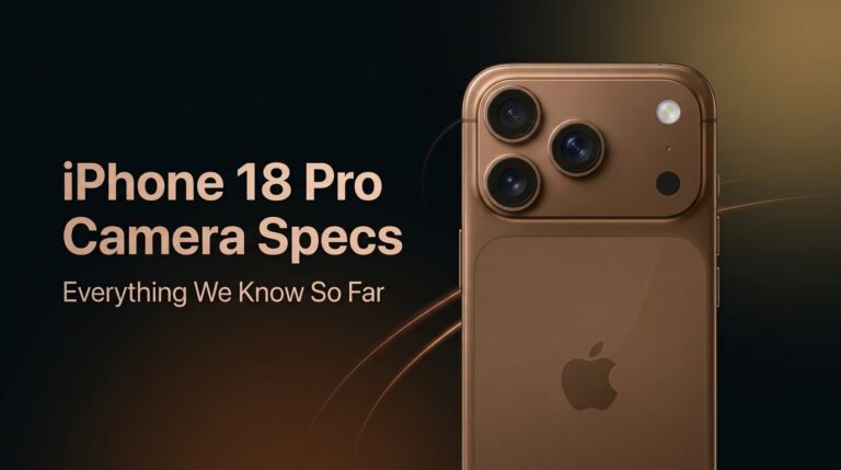 iPhone 18 Pro camera specs and rumored camera upgrades