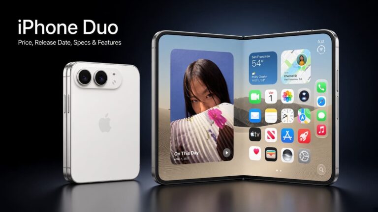 iPhone Duo showing its foldable design, price, release date and features
