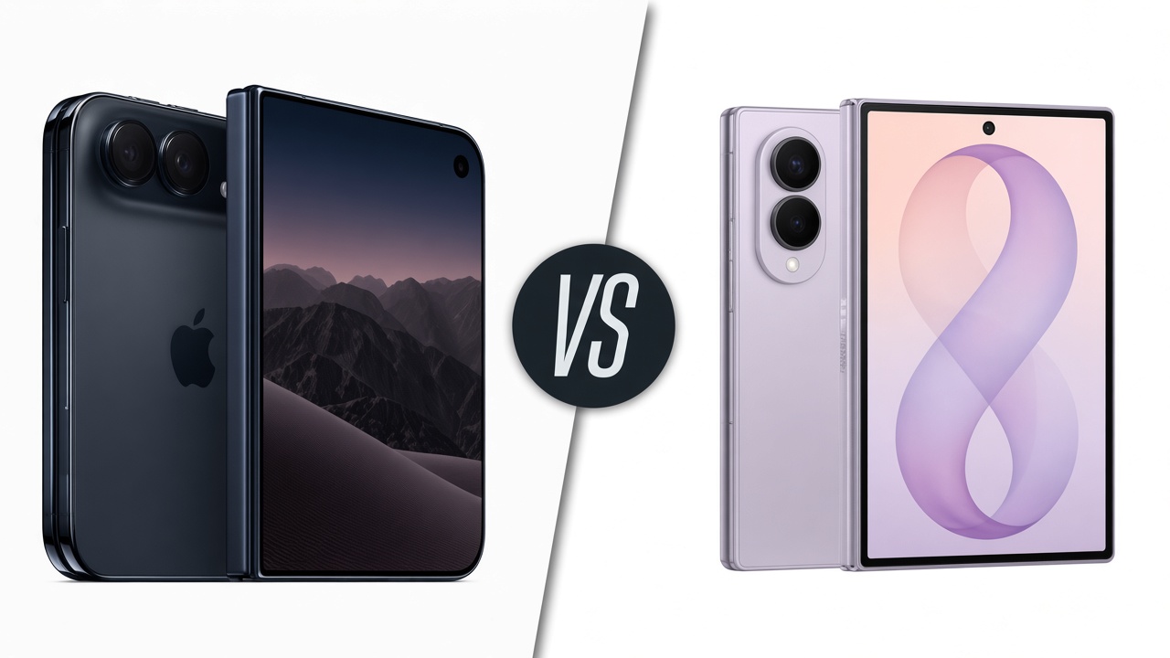 iPhone Duo vs Galaxy Z Fold8 foldable phone comparison