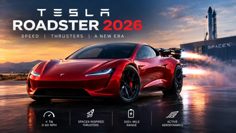 Tesla Roadster 2026 with SpaceX-inspired thruster technology